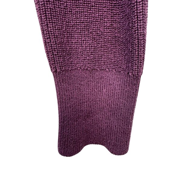 Athleta Womens Asymmetrical Hem Sweater Purple XS Pima Cotton Tencel Silk Blend - Picture 6 of 10